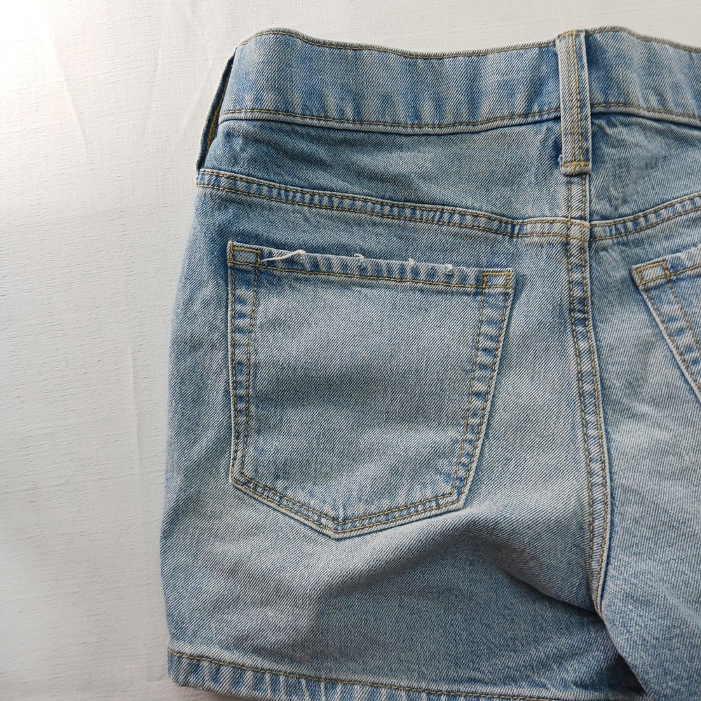 Isabel Maternity by Ingrid & Isabel Light Wash Midi Denim Shorts Size 2 NWT - Picture 11 of 15